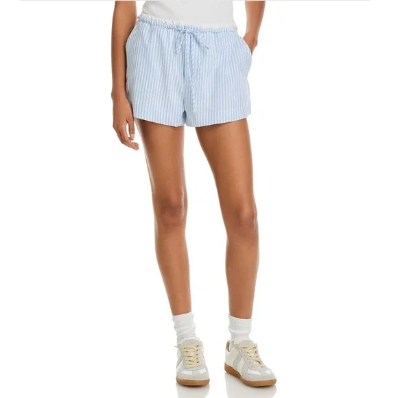 BLANKNYC Yacht Race Shorts Blue White Striped Boxer Style XS NWT 5429242 - Picture 1 of 4